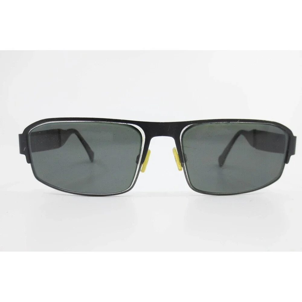 Marc Ecko Underdog Black Rectangular Metal Sunglasses 57-17-140 Mens Eyewear